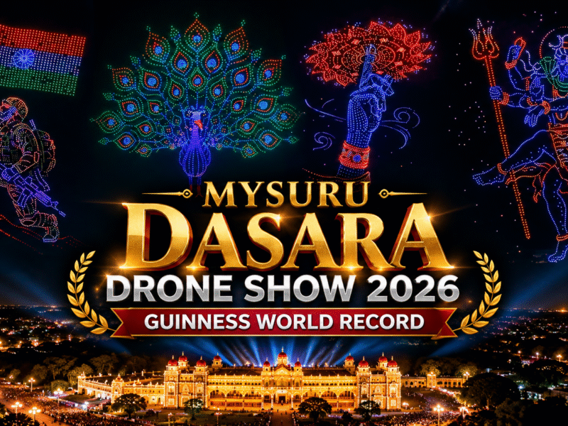 Mysuru Dasara 2026: 3,473 Drones Create a Guinness World Record