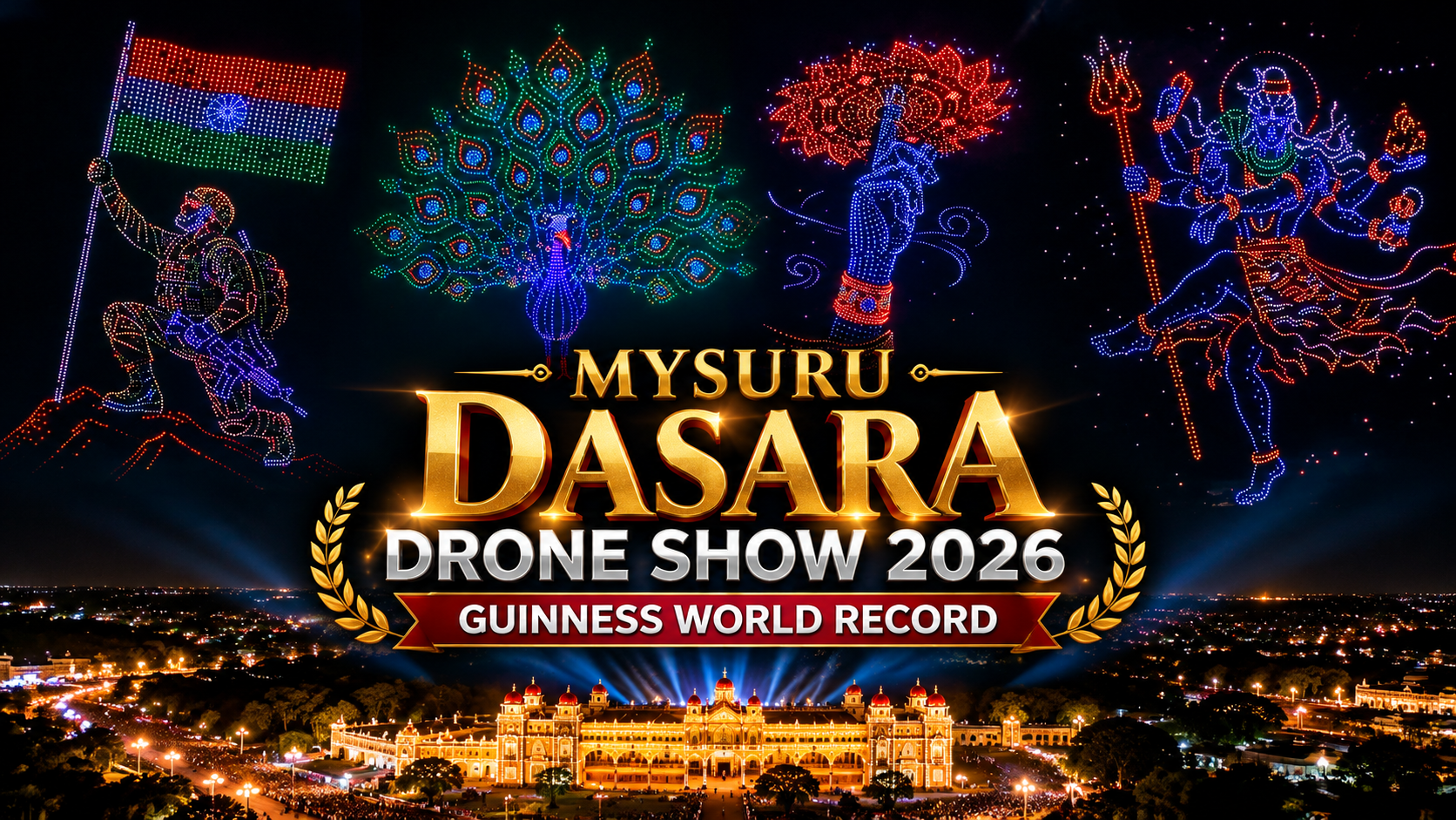 Mysuru Dasara Drone Show